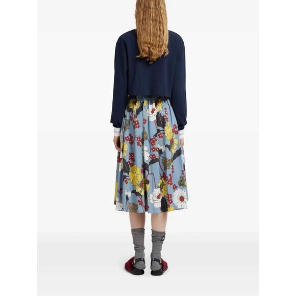 Marni Women Floral A-Line Midi Skirt - Picture 4 of 5